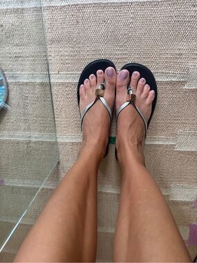 Authentic Loewe Sandals with Gold Logo Accent, Size - 40 eu